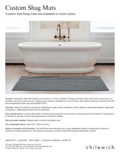 Chilewich Custom Shag Mats